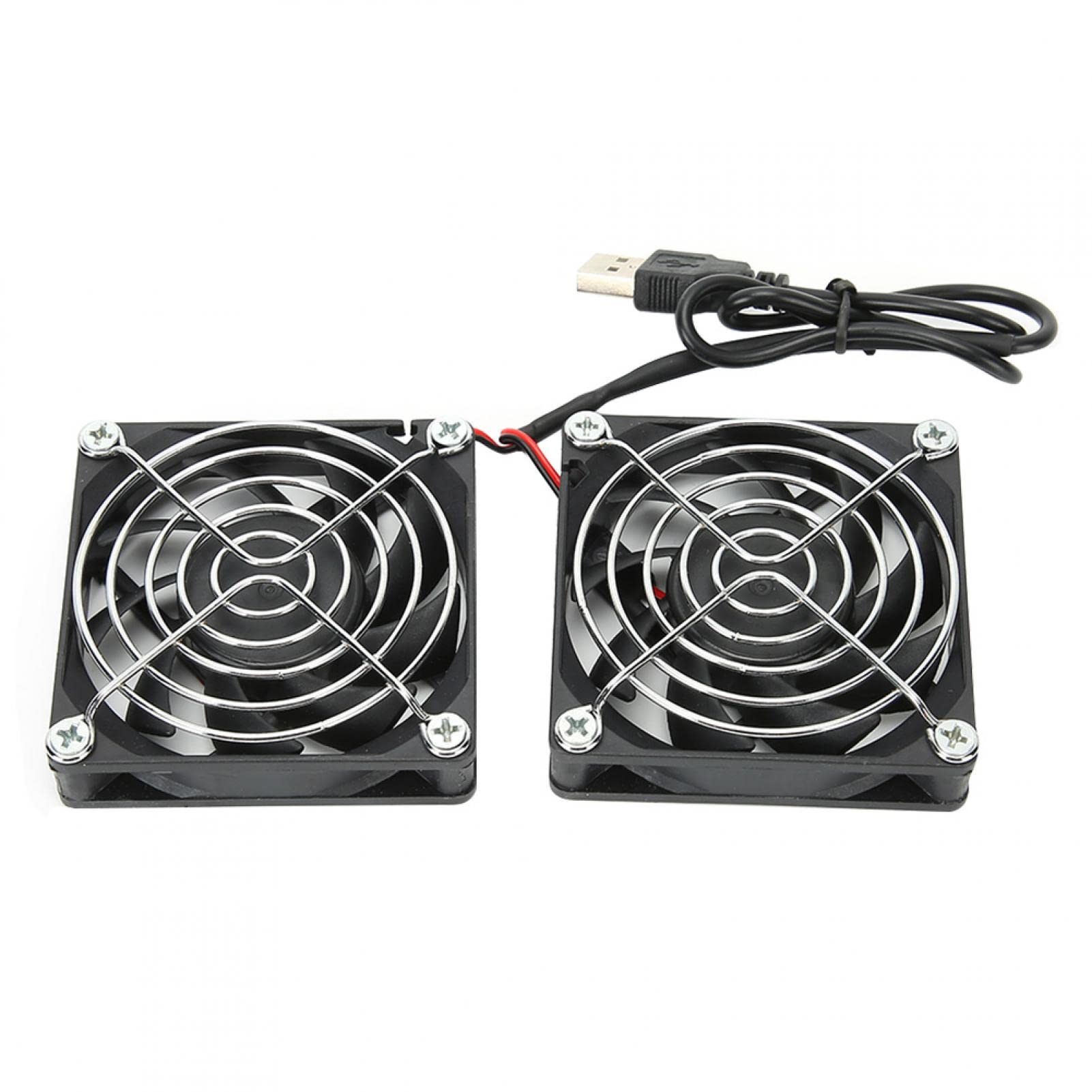 Adium Router Cooling Fan, Efficient Heat Dissipation Power Cooling Fan, 5V USB for Tengda AC15 Router EX6200 RT-AC68U AC86U