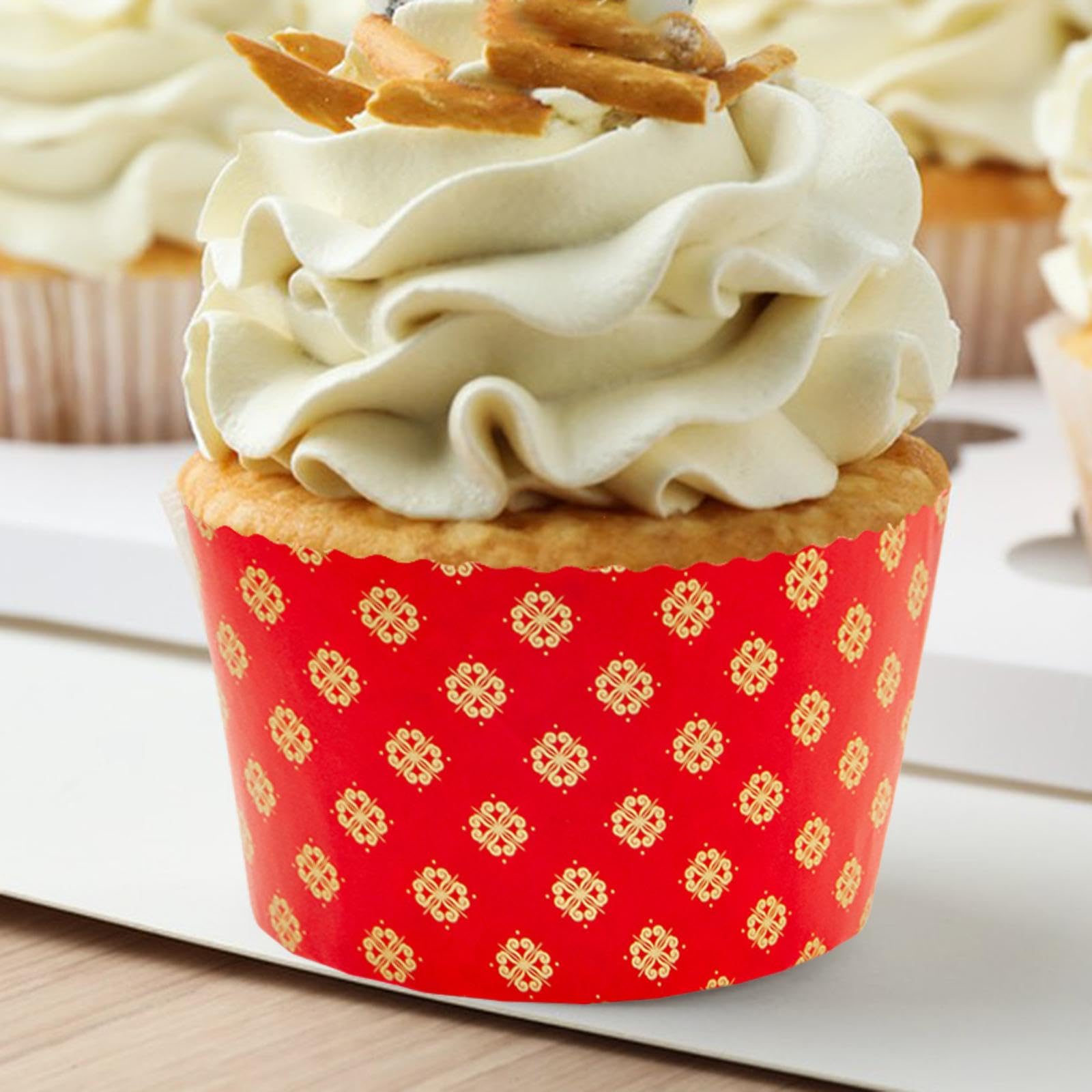 100 Caissettes En Papier pour Cupcakes et événements Festifs, B, 9 Cm X 8.5 Cm