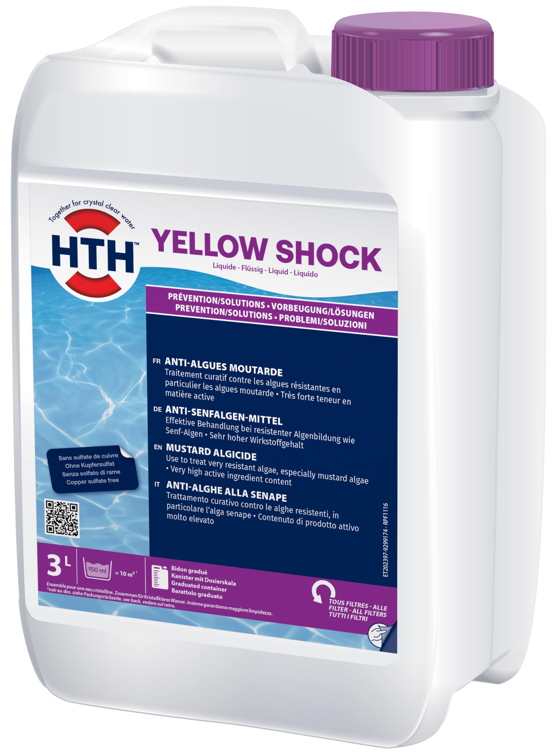 HTH Anti-algues Moutarde Yellow Shock 3L