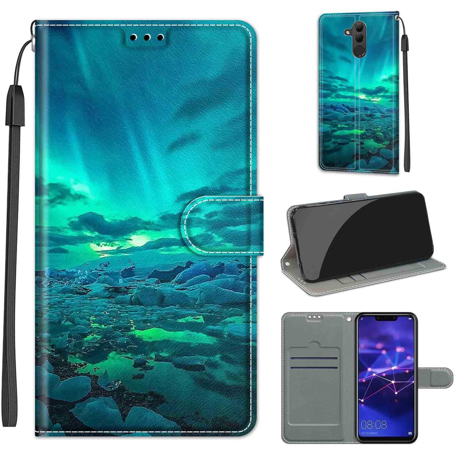 HualuBro Cover Huawei Mate 20 Lite, Flip Case Cover in PU