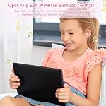 BANIGIPA Kids True Wireless Earbuds, 5g Super Light Comfortable Open Ear Bluetooth 5.4 Headphones w/Mic to Protect Hearing for Studying Music Clear Calling, Touch Control Ear Buds w/Charging Case