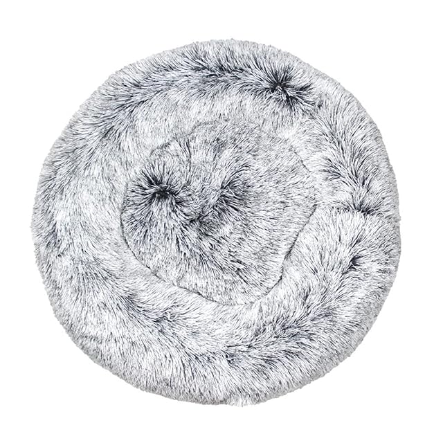 Lukery Cama de Perro de Felpa Suave y cálida Donut Cama para Redonda Gato Lavable a máquina Cama para Dormir…