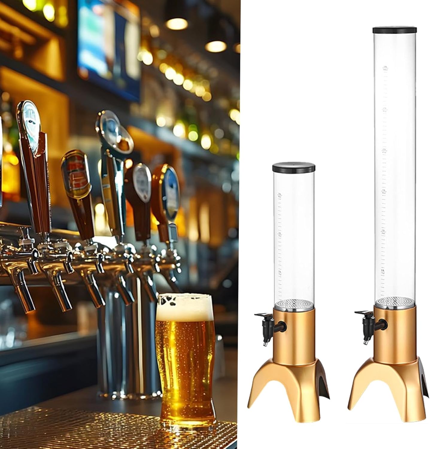 Beer Keg Dispenser Countertop Tea Water Dispenser for Pub BBQ Party Supplies 1.5L|Home & Garden|Kitchen, Dining & Bar|Bar Tools & Accessories|Liquor & Beer Dispensers