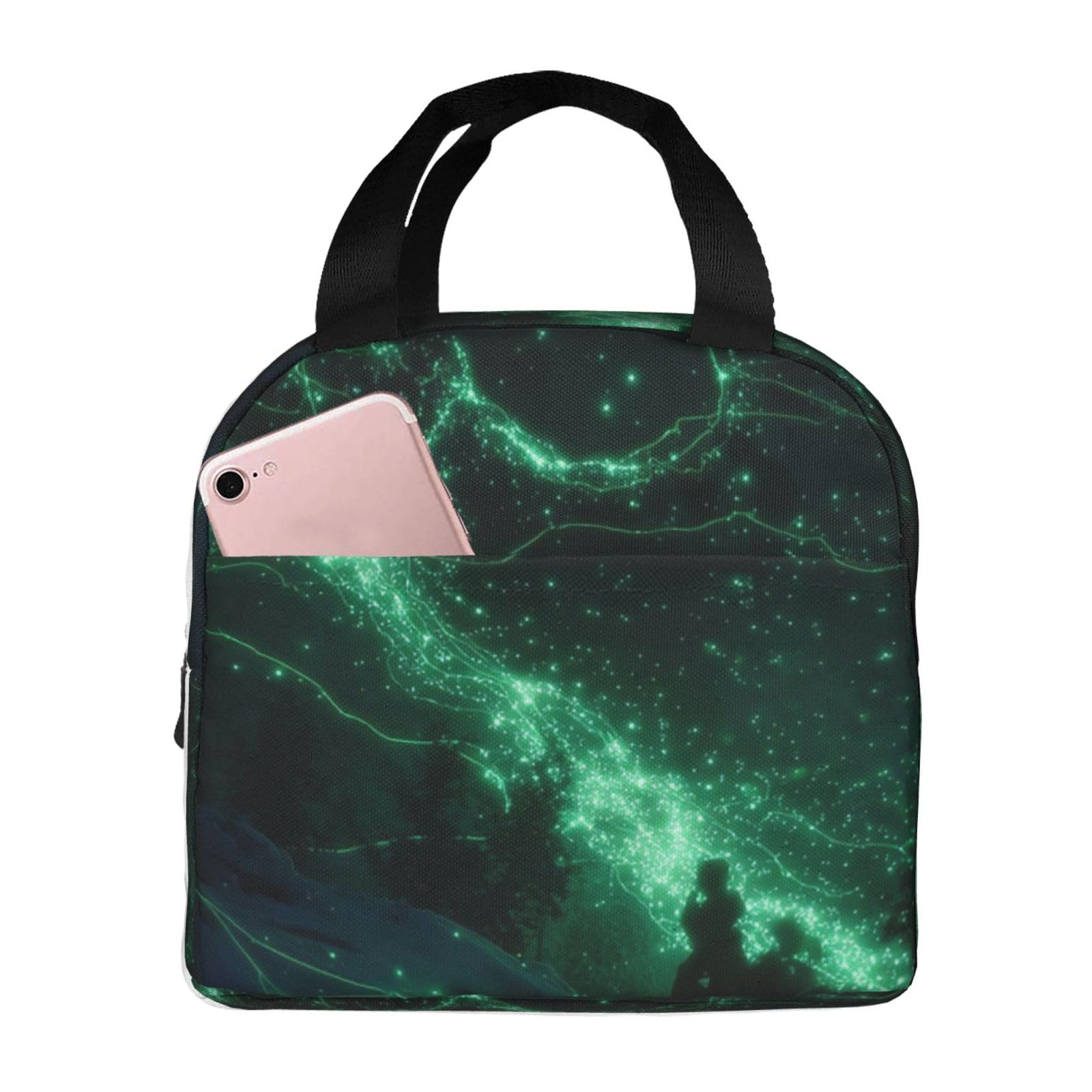 Insulation Lunch Bag Glow in The Dark Lunch box Reusable Lunch Tote Bags for Women Men