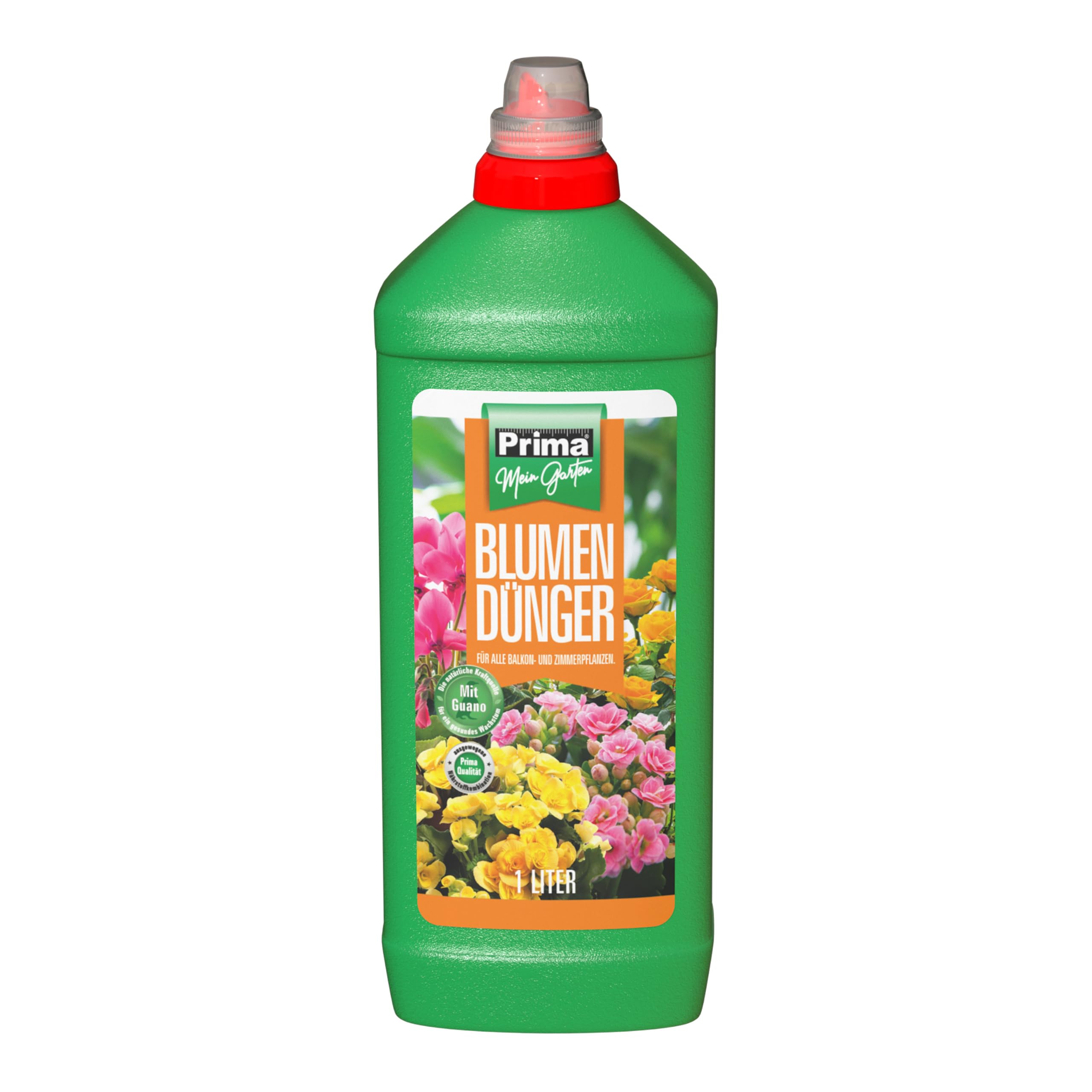 PRIMA Blumendnger flssig mit Guano fr alle Balkon- und Zimmerpflanzen,  NPK-Dnger 7+5+6 mit Spurennhrstoff, 1 Liter : Amazon.de: Garten