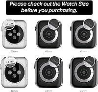 Vista 2 de KADES Compatible con Apple Watch Series 10 de 1.81 pulgadas/1.65 pulgadas, Series 9, 8, 7, 1.77 pulgadas, Series 6, 5, 4, SE de 1.73 y 1.57