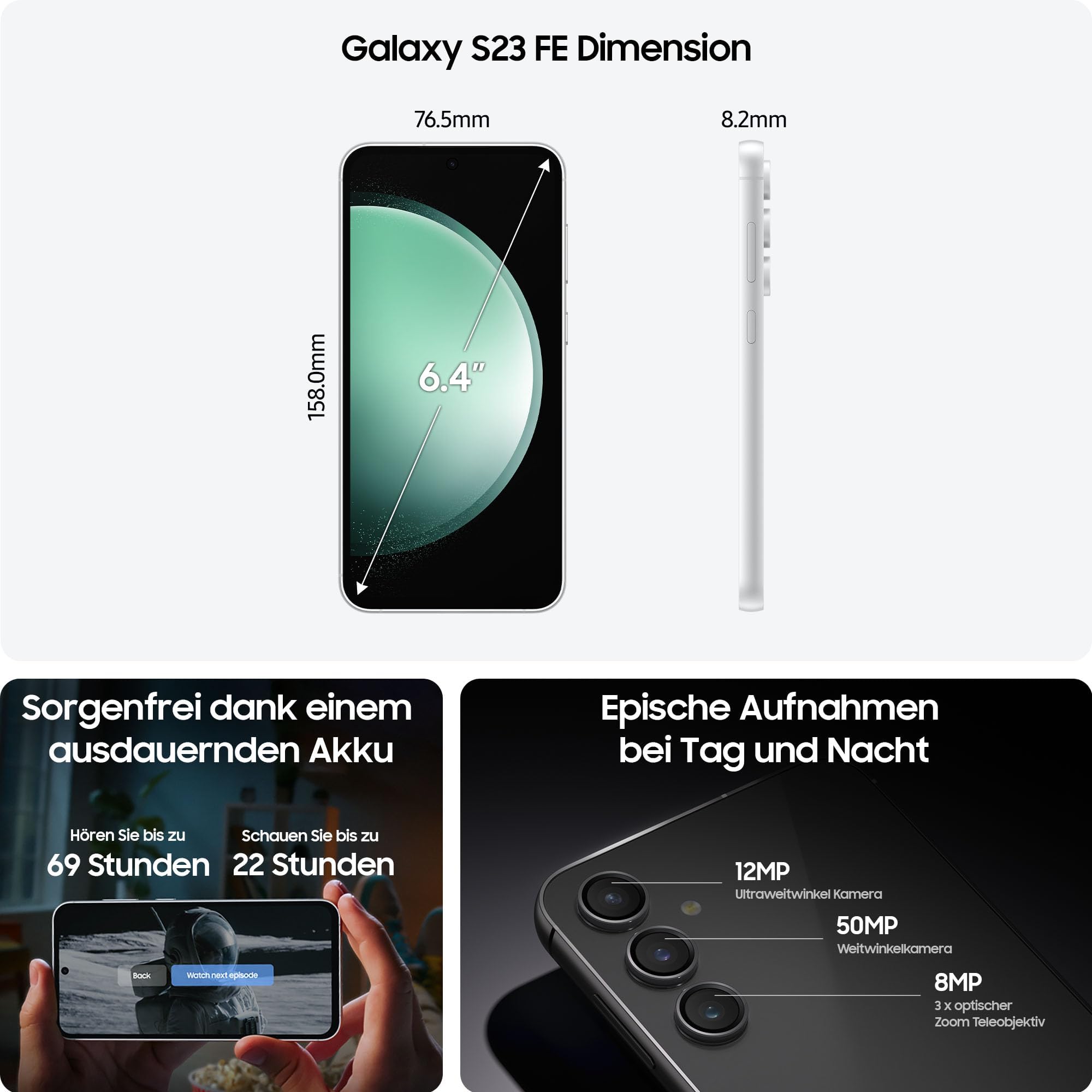 Samsung Galaxy S23 FE AI-Android-Smartphone 128 G – Bild 9