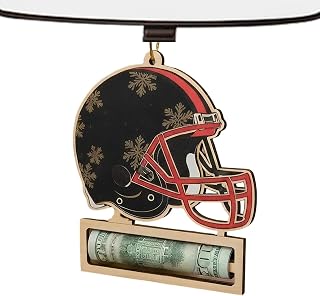 現金ホルダー アメフトヘルメット チャーム 木製 クリエイティブ ヘルメット 家庭装飾