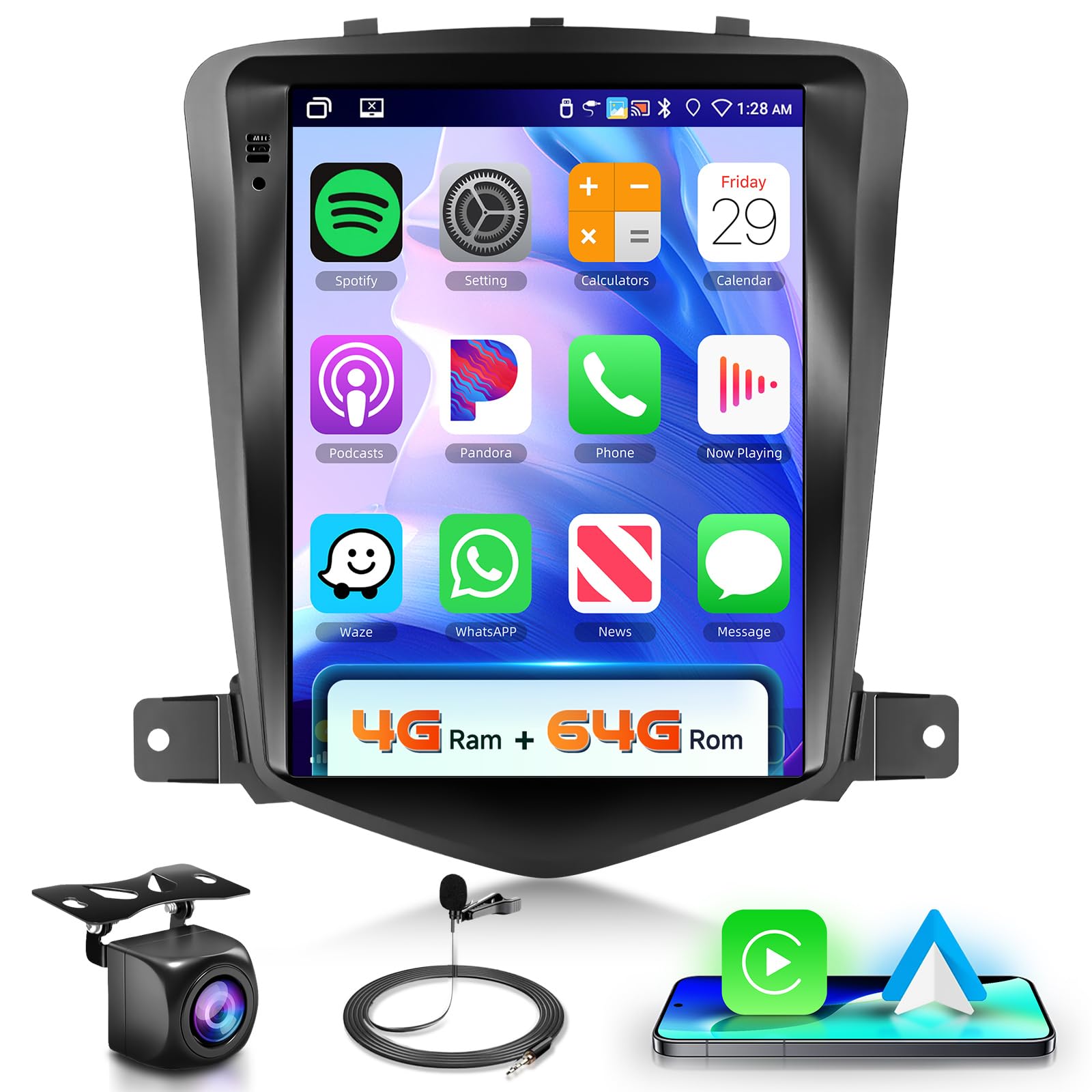 for Chevrolet Cruze J300 2009-2014 Android Car Radio Stereo 9.7 inch Capacitive HD Touch Screen Mirror Link GPS Navigation Head Unit with WiFi Bluetooth USB FM Car Audio Steering Wheel Controls-image-24