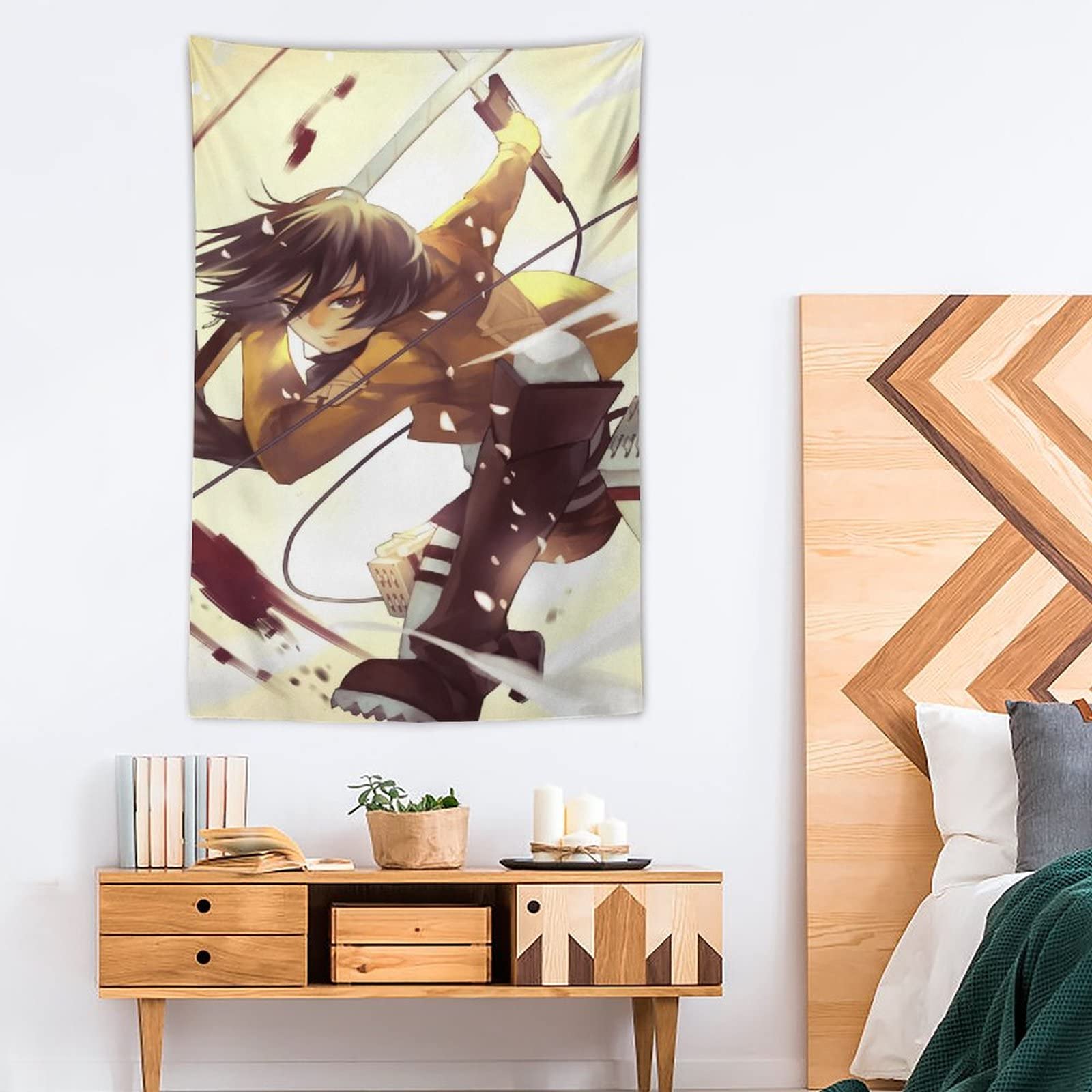 Amazon.co.jp: タペストリー 進撃の巨人 ミカサ・アッカーマン
