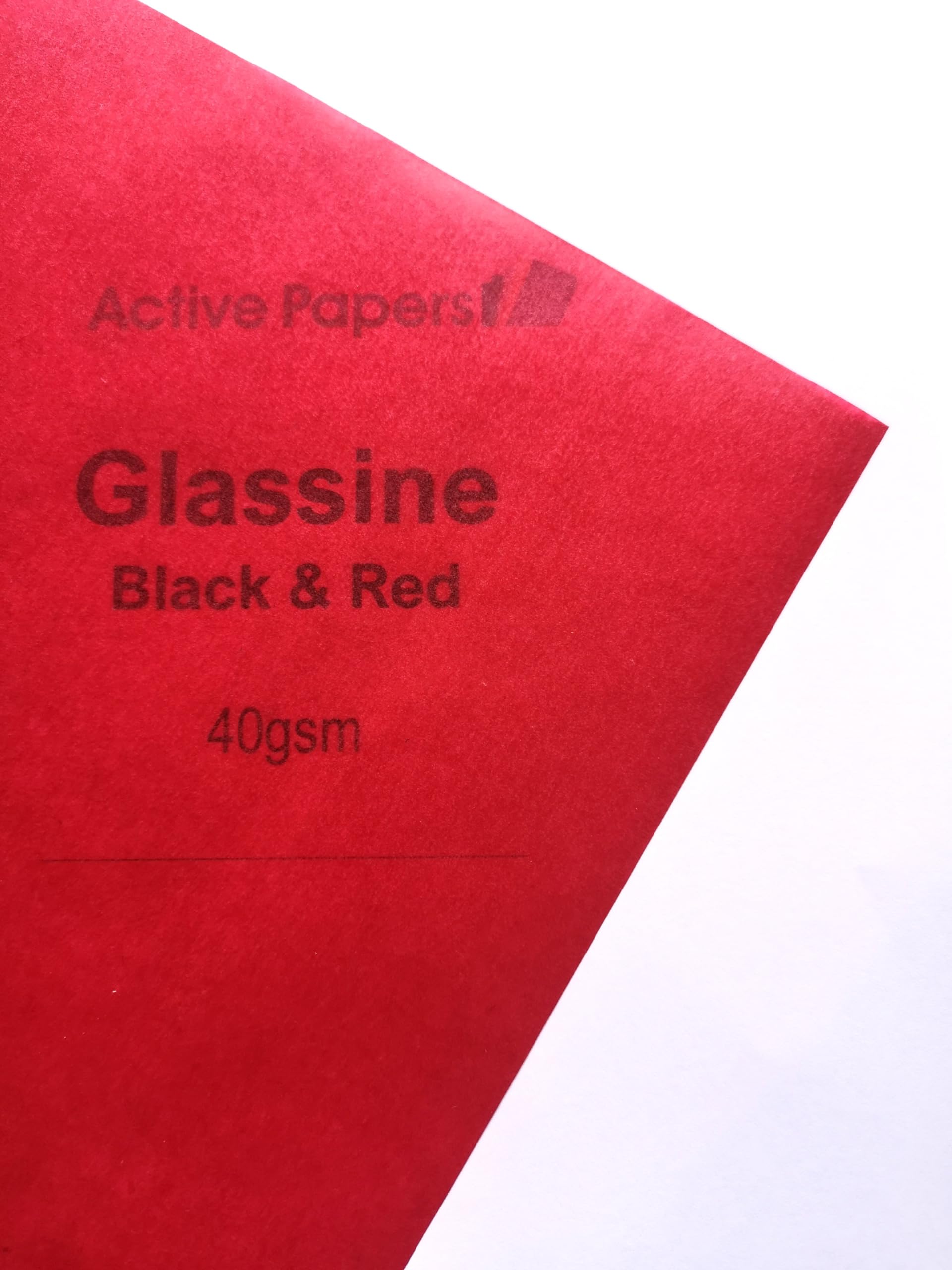 25 Sheets A3 Red Tranlucent Glassine 40gsm