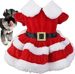 cachorro Papai Noel | Filhote cachorro Roupa Natal Papai Noel Algodão Cão Traje Terno - Trajes ano novo para cachorro, cachorro gato casaco natal quente roupas