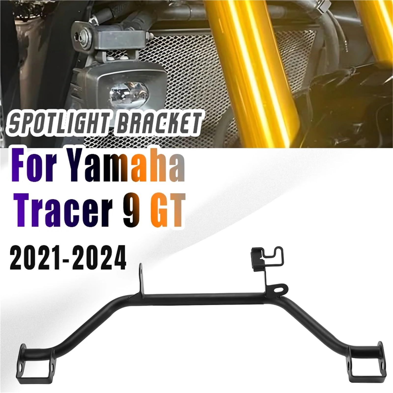 wspornik światła Pasuje do YAMAHA TRACER 9 GT 2021-2024 Uchwyt reflektora motocyklowego Montaż reflektora reflektora motocykl Uchwyt lampy przedniej