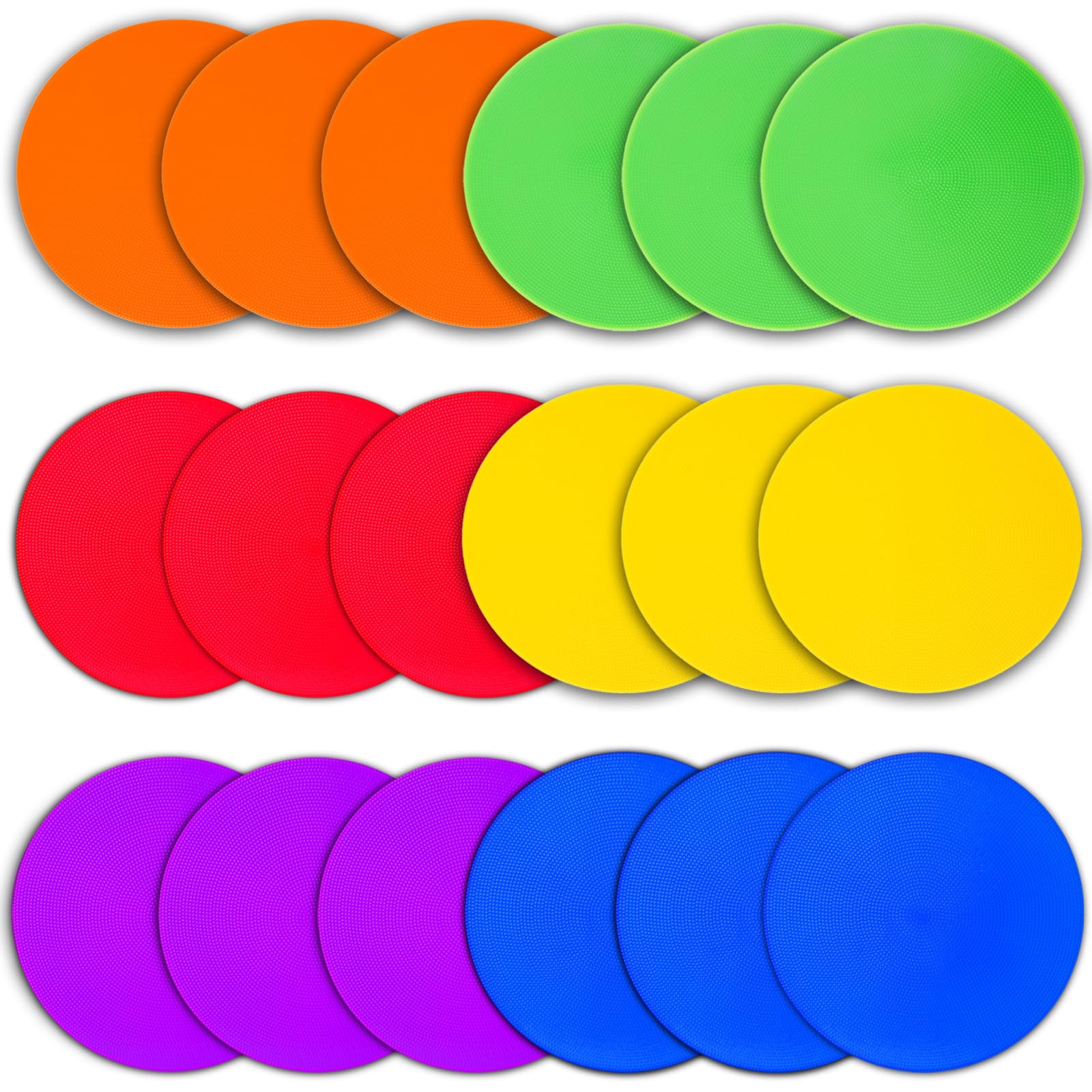 12Pcs 23CM Durable Round Rubber Sports Marker Poly Vinyl Spot Markers Drills Training Football Basketball Speed Agility Training - View #8