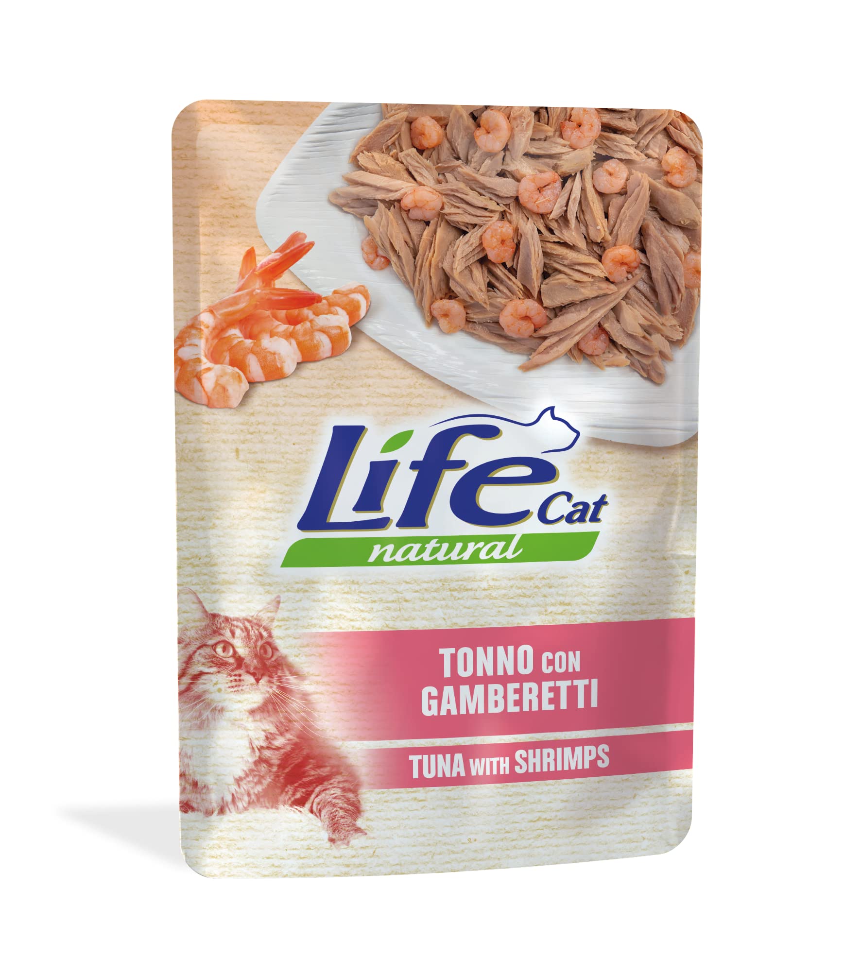Life Cat Natural Thunfisch mit Garnelen, Beutel 70g