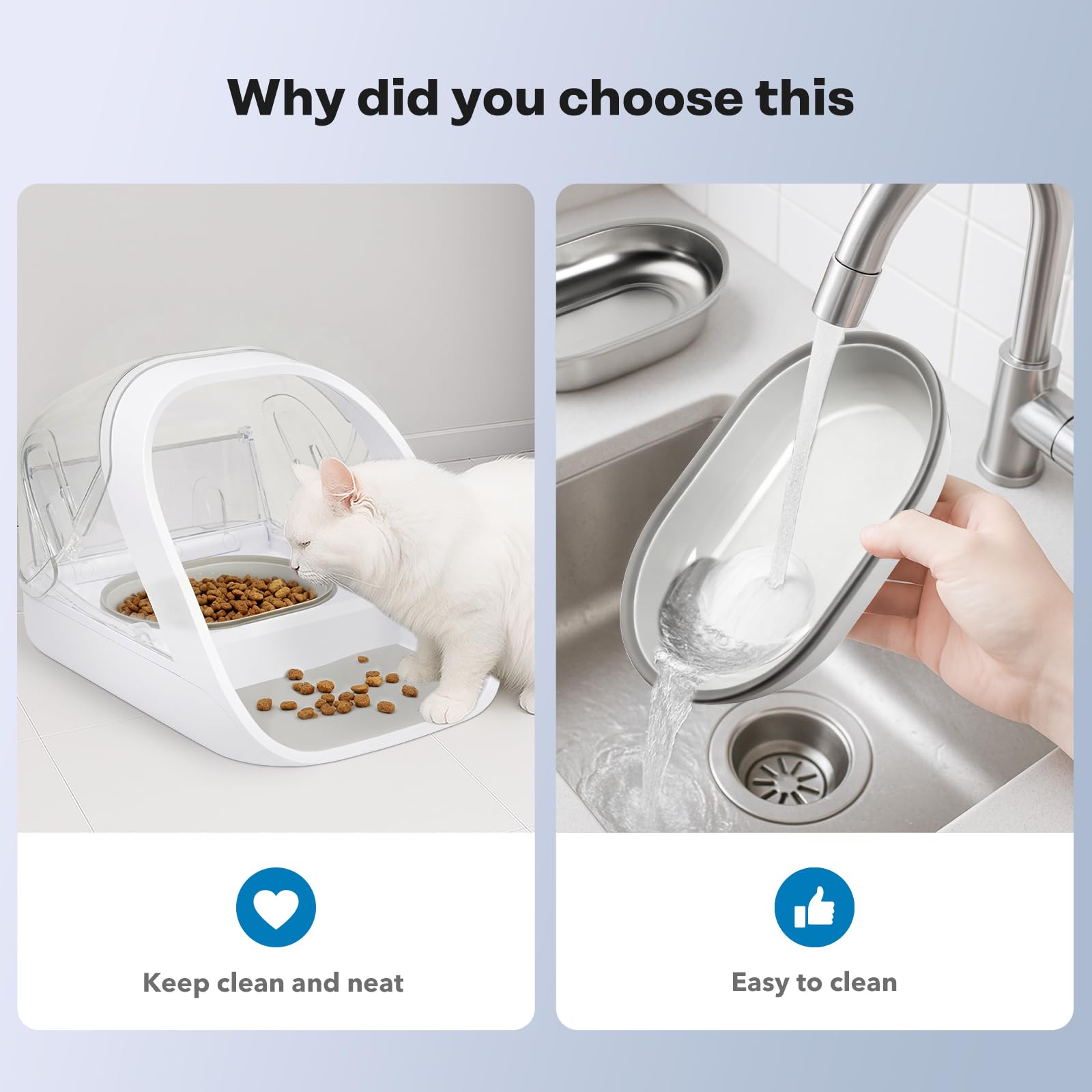 Amazon | 自動マイクロチップキャットペットフィーダー用プラスチック