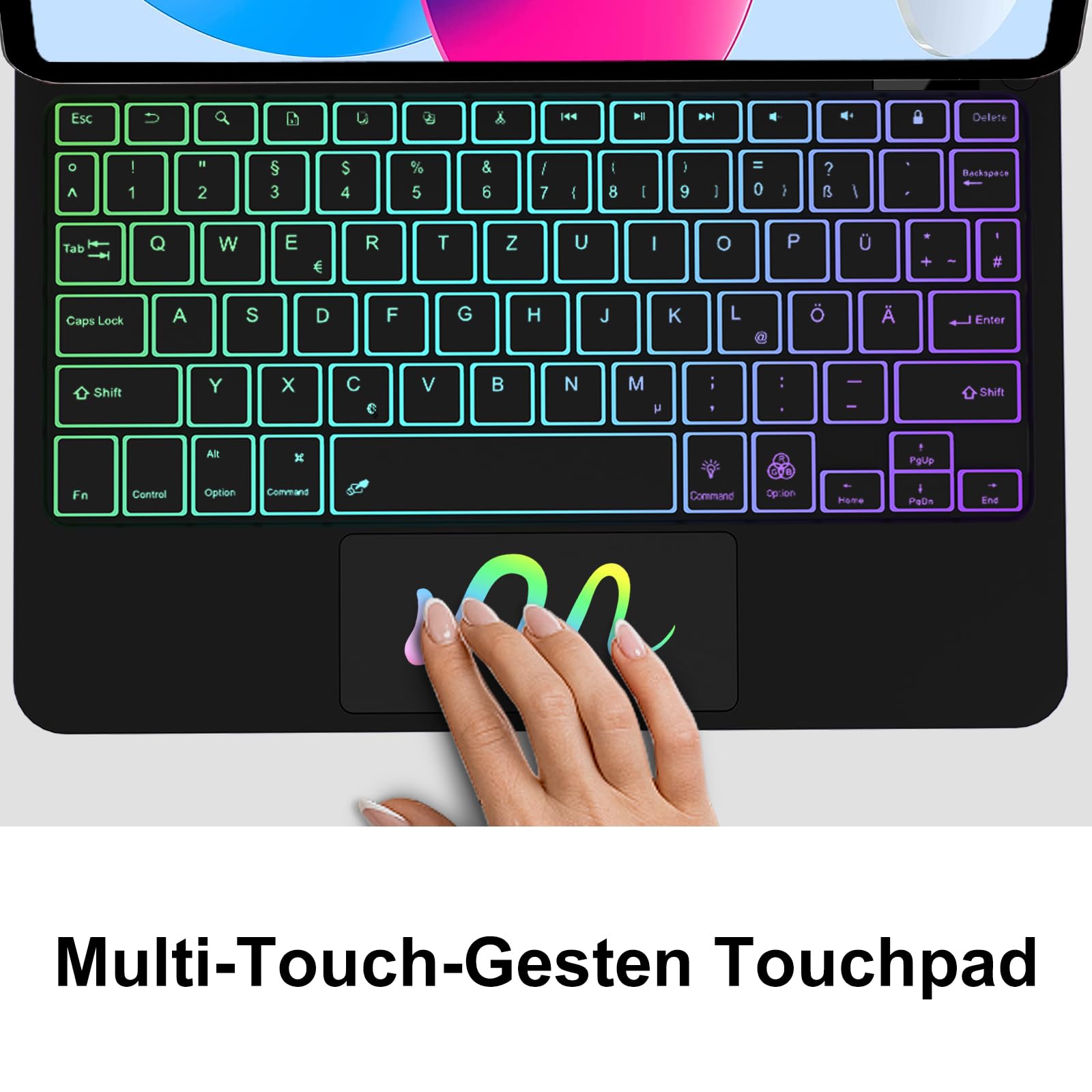 Occtingkind Magic Keyboard for iPad 11/10 Generation: Magnetic