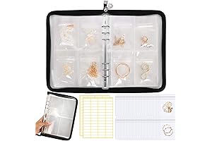 JULMELON Transparent Jewelry Organizer Album
