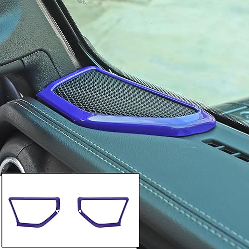 Cubierta decorativa para altavoz de pilar, accesorios interiores para Jeep Wrangler JL JLU Gladiator JT 2018 2019 2020 2021 2022 2023 2024 (morado)
