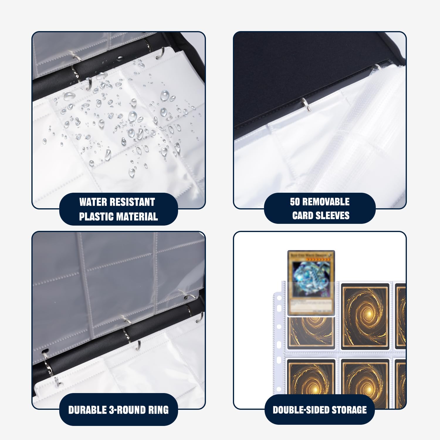DRZERUI Card Binder For YuGiOh Card - Holds 900 Yu-Gi-Oh Trading Cards - View #5