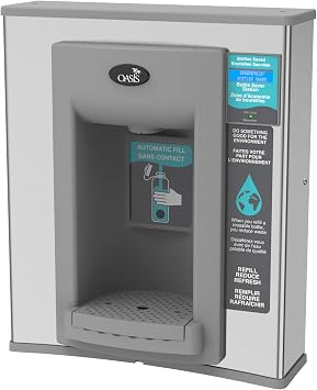 Oasis PWEBF Hands-Free Non-Refrigerated Sports Bottle Filler Retrofit Kit, Stainless Steel