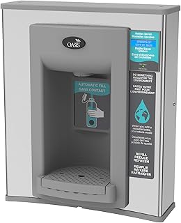 Oasis PWEBF Hands-Free Non-Refrigerated Sports Bottle Filler Retrofit Kit, Stainless Steel