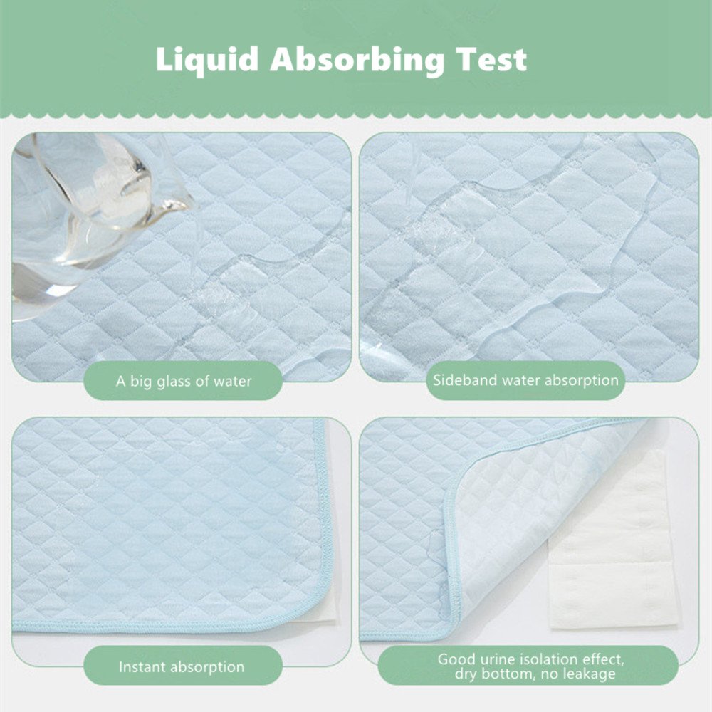 Baby Infant Wasserdicht Matte Wickelauflage Wickelunterlage - Ökologische Baumwolle Atmungsaktiv Waschbar Wiederverwendbare Windel Matte,3 Stück in Paket (60x70 cm (3er Pack))