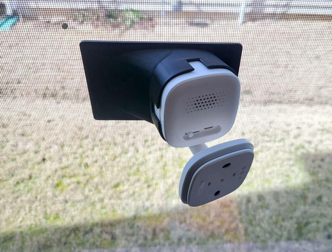Window Angle Mount Compatible with Eufy C120 2K Indoor Security Wireless Camera | 20 Degrees View or Tilt (Up/Down/Left/Right) | for Yard or Driveway Watching | 2 Colors