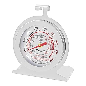 Escali AHO1 Durable Stainless Steel Oven Thermometer, Oven Safe with
