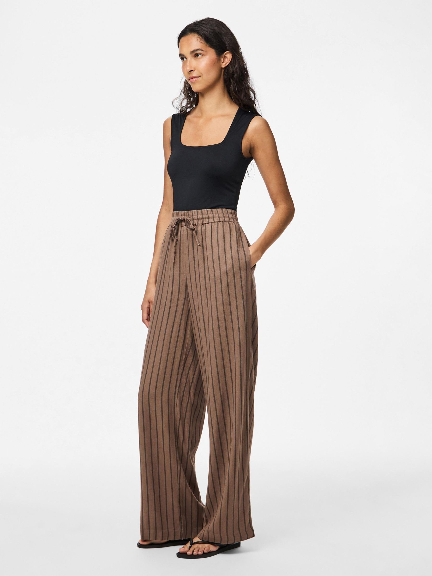 PIECES Pcpia Hw Wide Pants Wvn Noos - Pcpia Hw Wide Pants Wvn Noos Kobiety