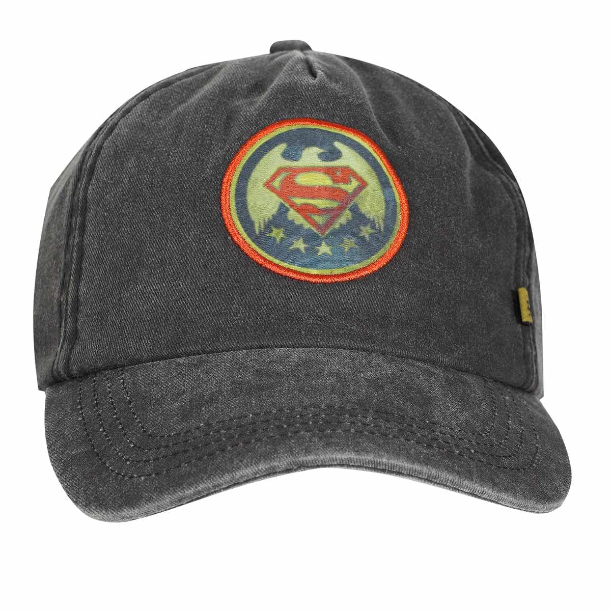 Heroes Inc DC Superman Hip Hop Vintage Wash Cap Grey
