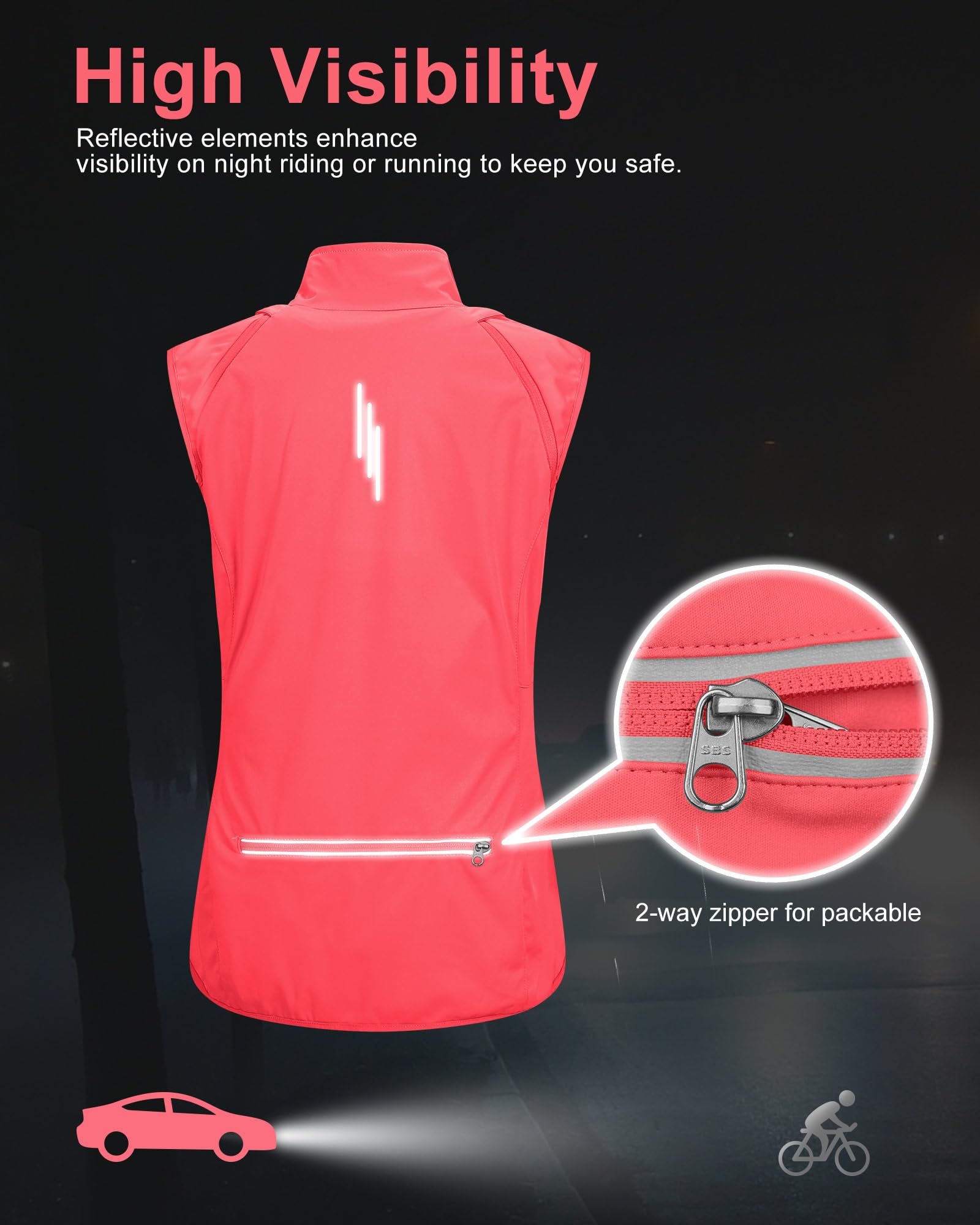 33,000ft Veste de Cyclisme Femme à Manches Amovibles