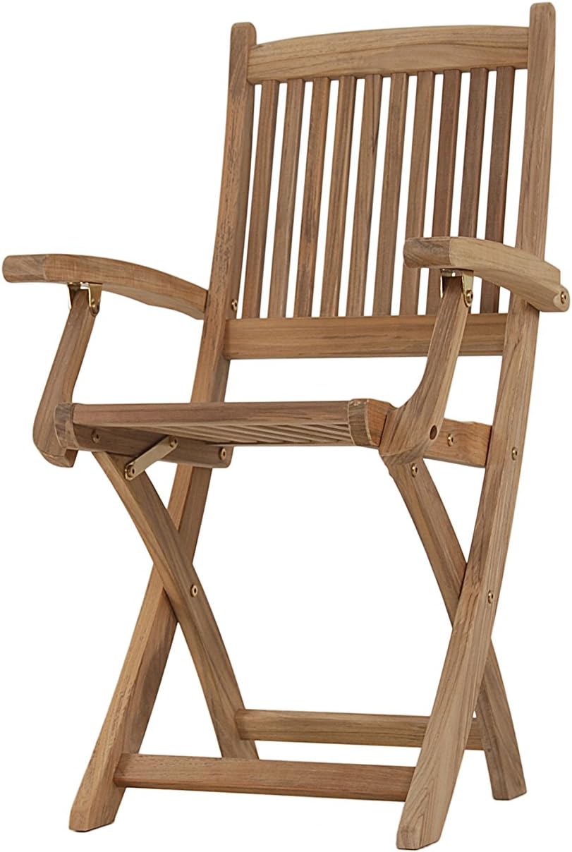 Walkham Huckworthy luxury grade A teak folding dining armchair from