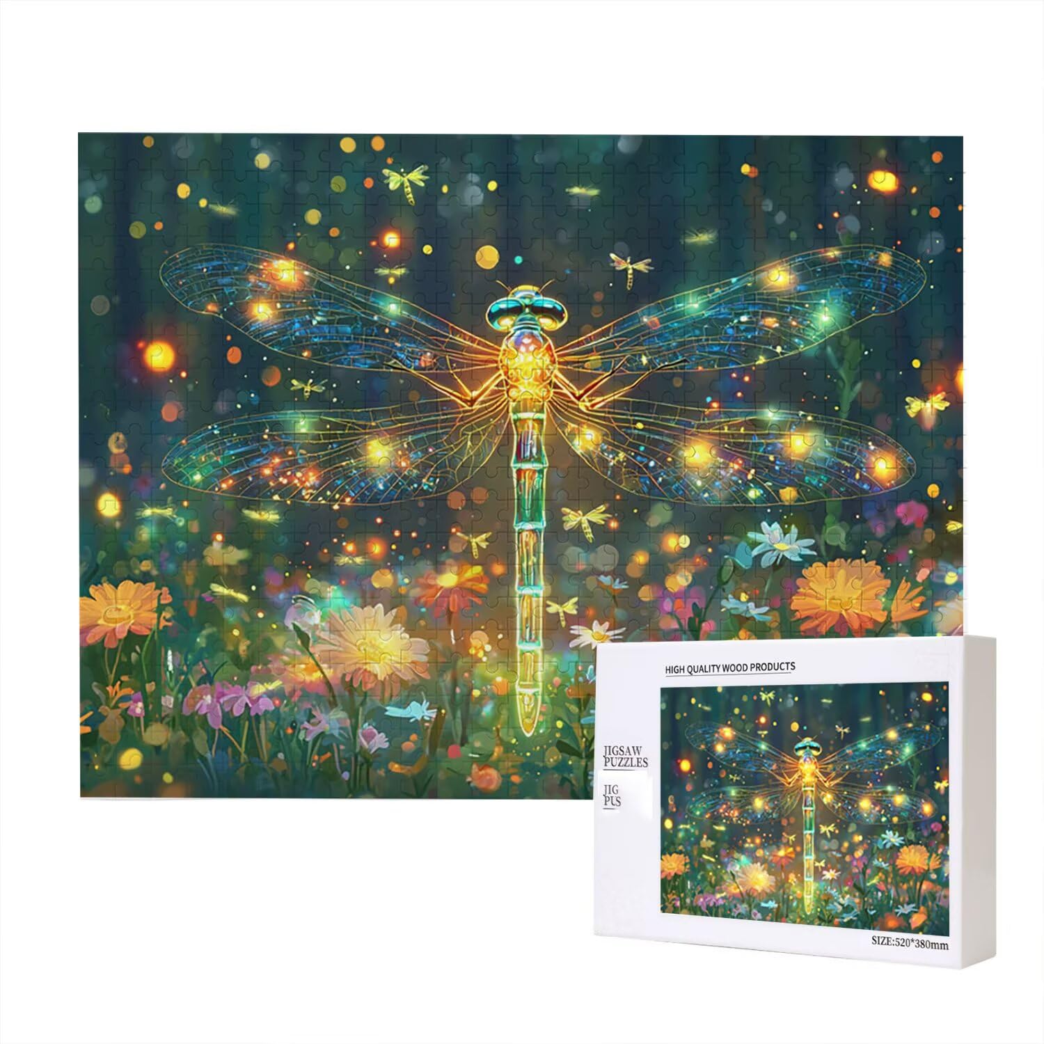 Jigsaw Puzzle, 6000 Pezzi Puzzle Classici, Libellula Puzzle Rilassamento Intelligence, Mpossibile Difficile Puzzle Impegnativo per Adulti Puzzle Gioco Familiare, Regalo per Amore Amico fr0-702