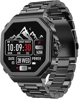 TIMEX Smart Nova 1.43"(3.6cm) AMOLED Display with Functional Crown, Stainless Steel Bracelet and BT Calling Smartwatch for... Price In India