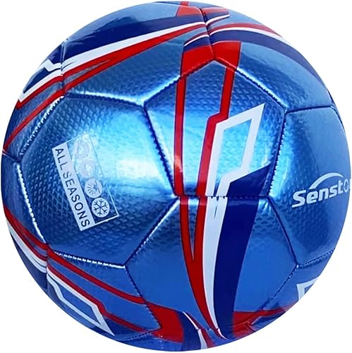 Miniatura 5 de Senston Balón de fútbol de talla 3, talla 4 y 5 para niños y adultos, pelota de fútbol oficial de entrenamiento con bomba
