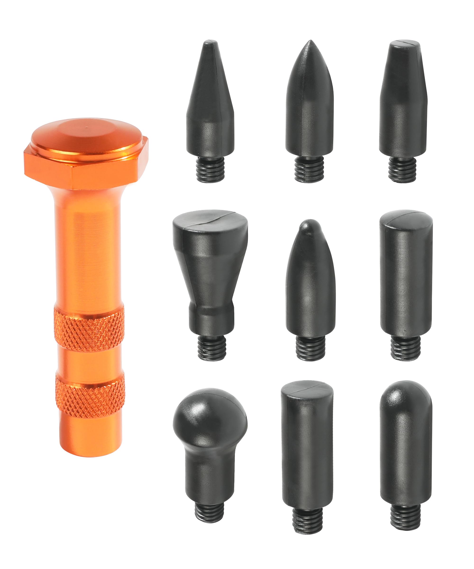 UBOG Car Dent Repair,10PCS Dent Remover Tool,Dent Repair,Car Accessories Paintless Dent Removal Kit,Metal Tap Down Pen with 9 Heads Tips Dent Removal Tools,Suitable for Car Motorcycle Truck SUV