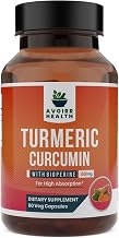Organic, Turmeric Curcumin Supplement with Pepper- Turmeric Supplement, Inflammation Relief, Antioxidants & Health Support Supplement for Men Women -1500 mg- 60 Capsules
