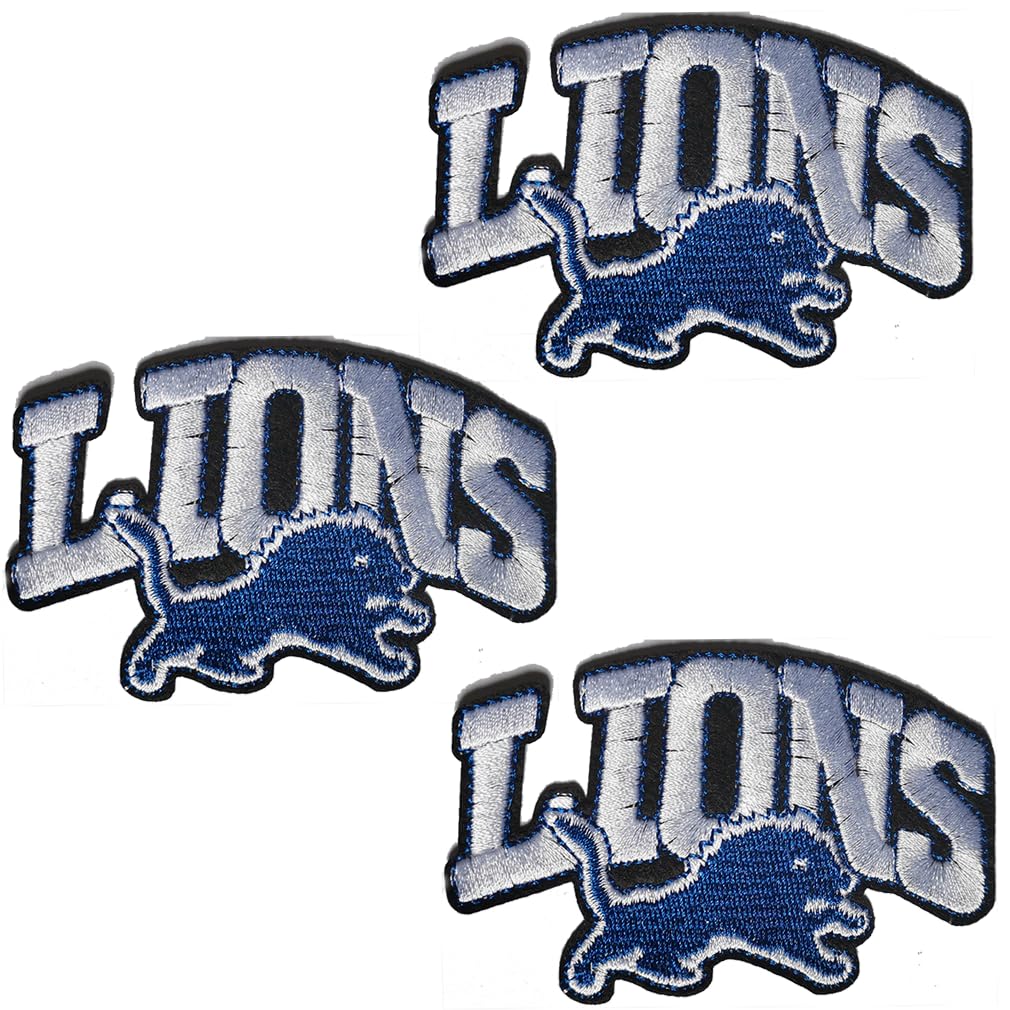 Amazon.com: Yerchic Letter Lions Patch Iron On Sew On Embroidered ...