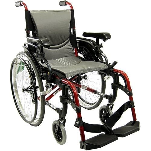 Karman 29 pounds S-305 Ergonomic Wheelchair 18" Pearl Silver