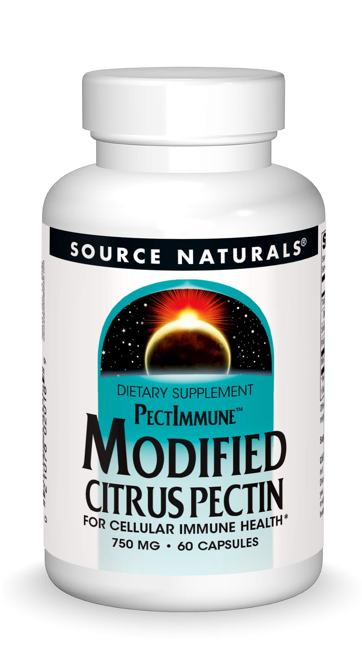 Source Naturals PectImmune, Modified Citrus Pectin, for Cellular Immune Health*, 750mg - 60 Capsules