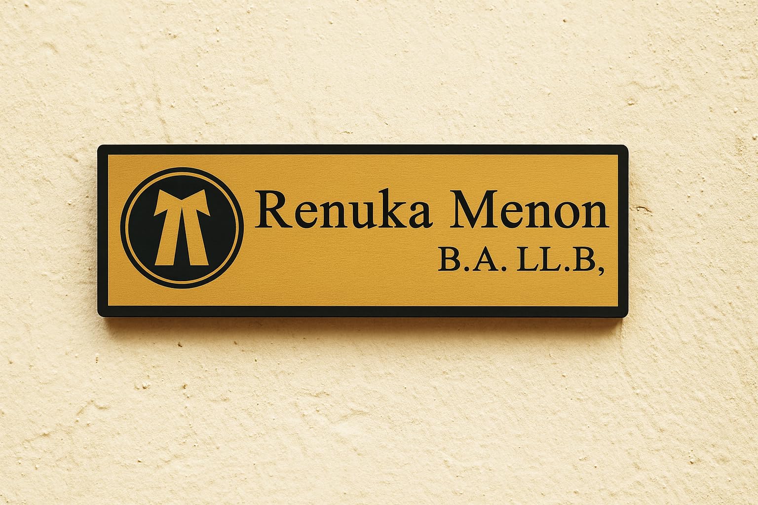 Customised Acrylic Name plate with Size12x4 inch & 8x3 Inch, Name and Design, Personalised Door/Wall Nameplate, Gold/Silver option & Black Acrylic Name Board-image-21