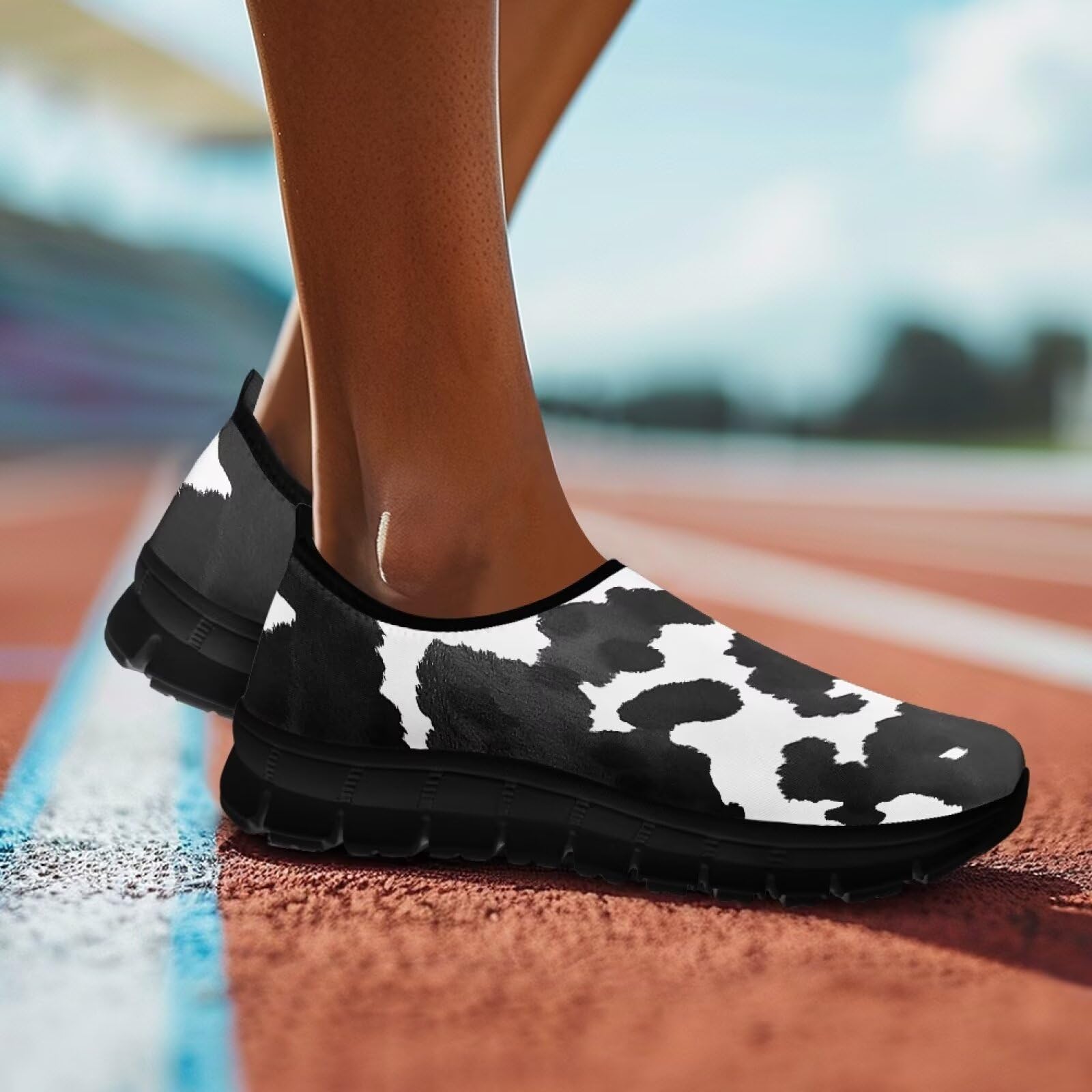 Scarpe da ginnastica da donna eleganti con supporto per arco plantare, antiscivolo, comode, feste, tennis, escursionismo, corsa, suola nera