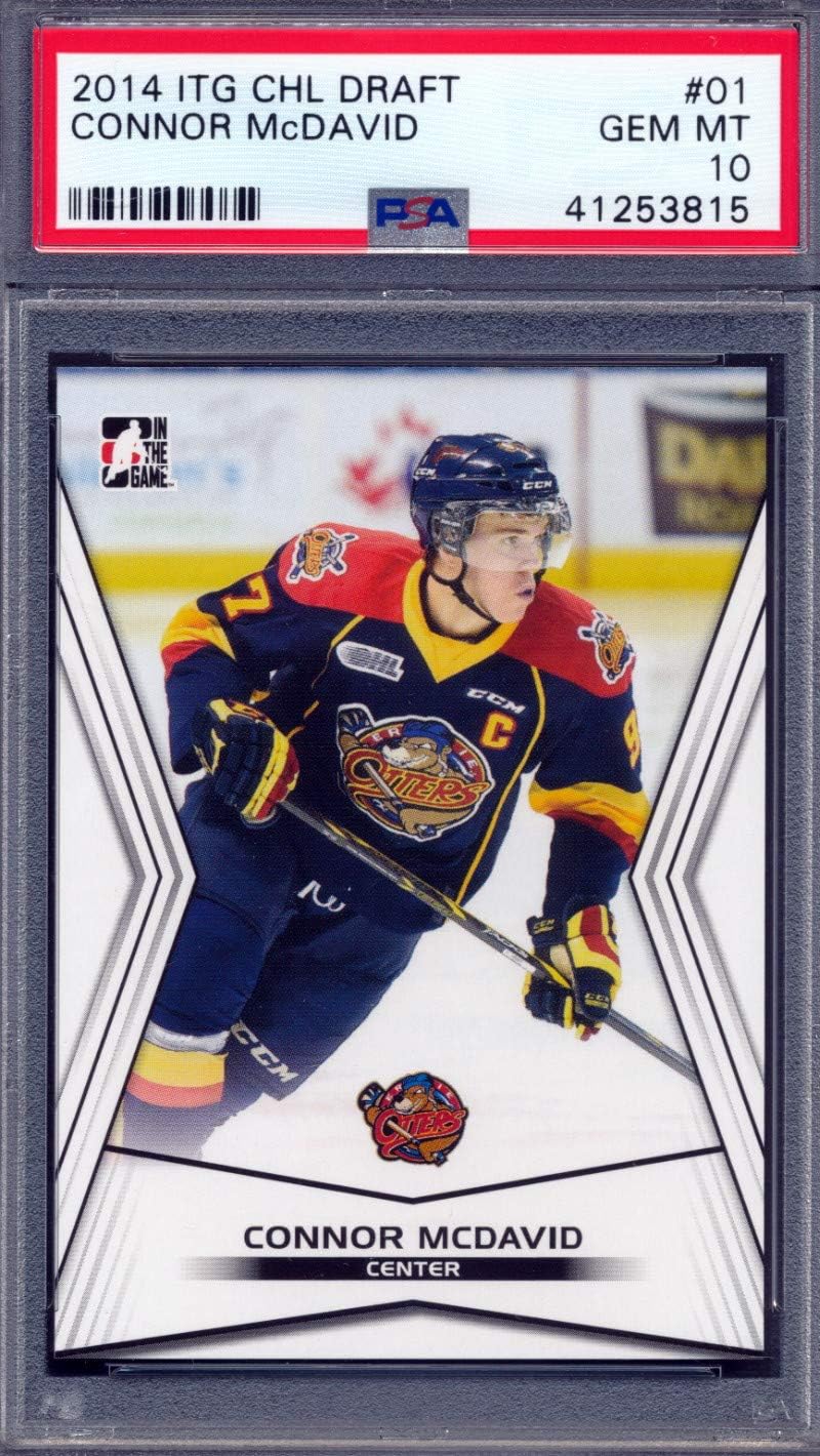 2014 ITG CHL Draft #1 Connor McDavid Rookie Card Graded PSA 10