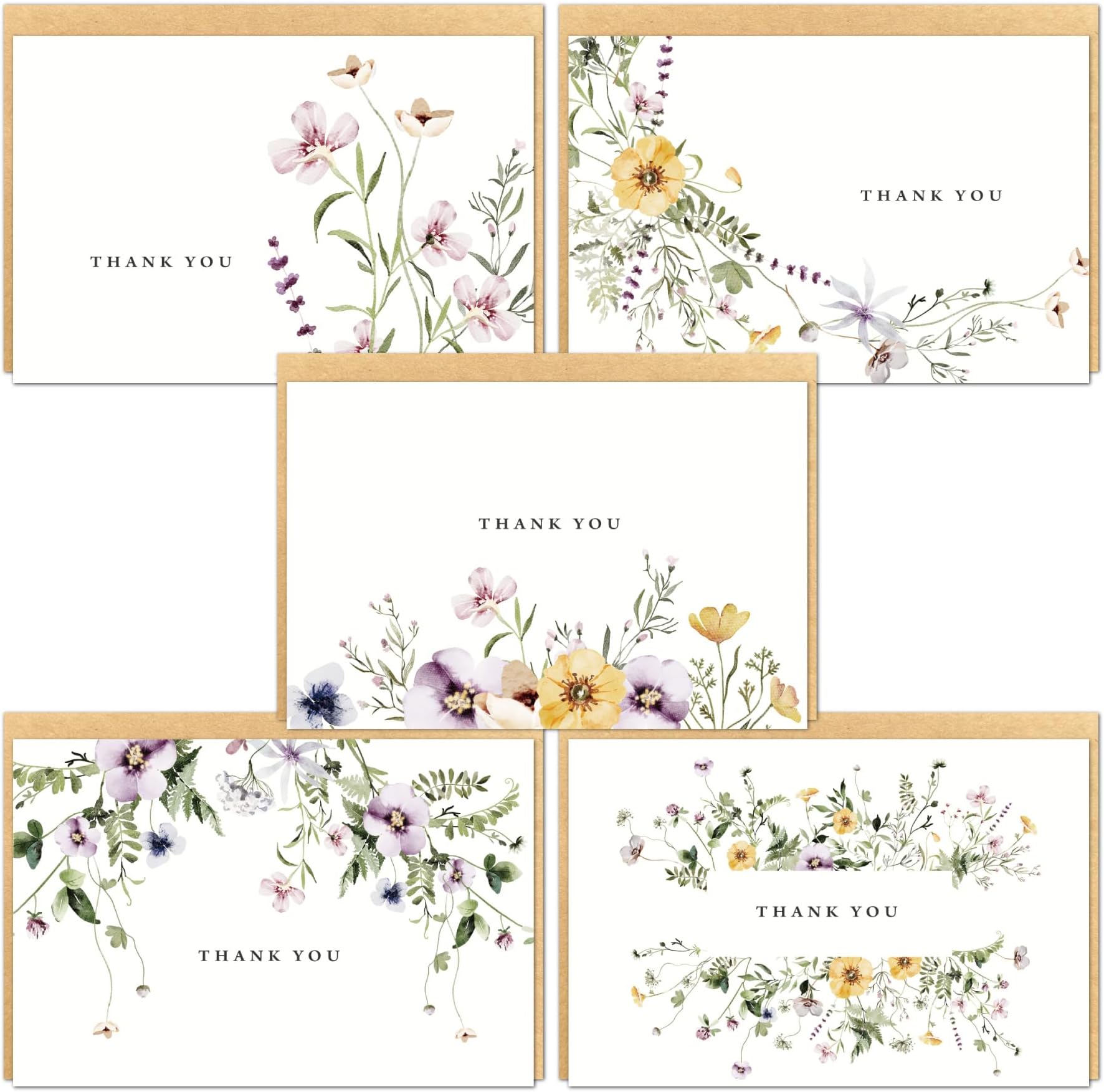 Floral Thank You Cards