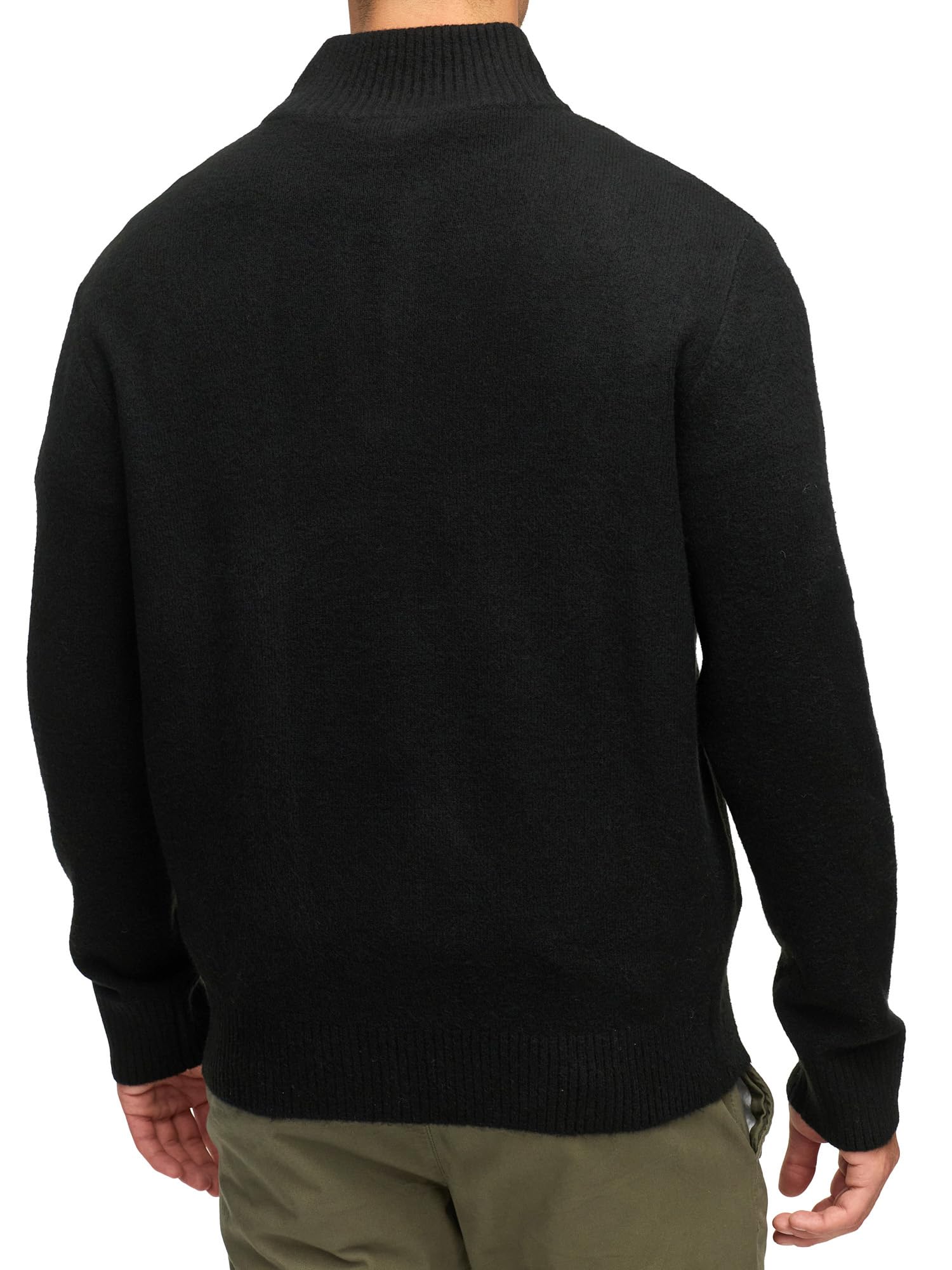 Indicode Jersey de punto fino INTrax de media cremallera para hombre con cuello alto y cremallera | Jersey de punto para hombre