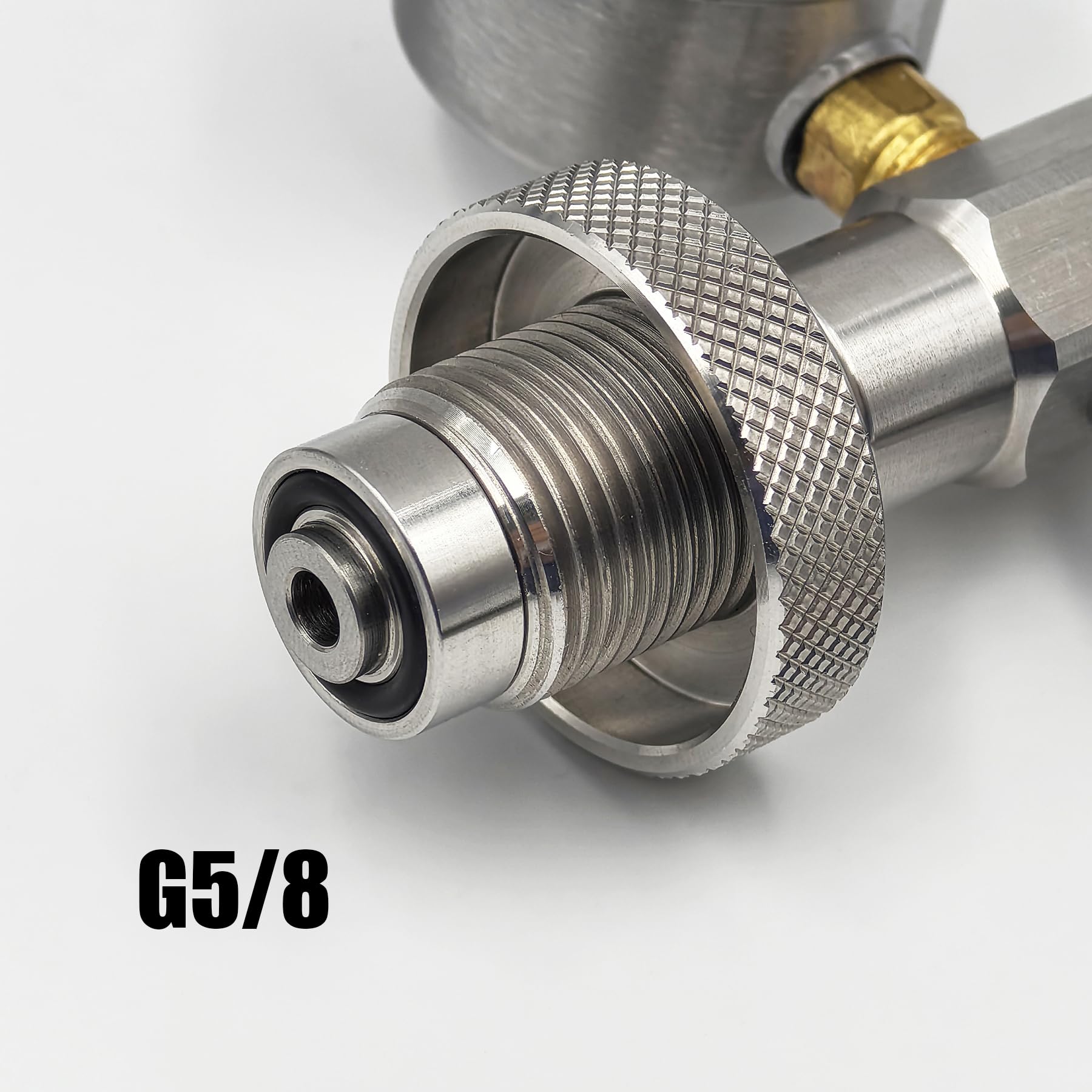 DRYHTEN Depósito de cilindro de aire comprimido G5/8 (5/8BSPP) DIN adaptador de válvula HPA