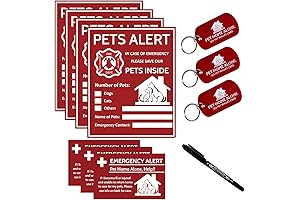 Pets Inside Window Emergency Sticker