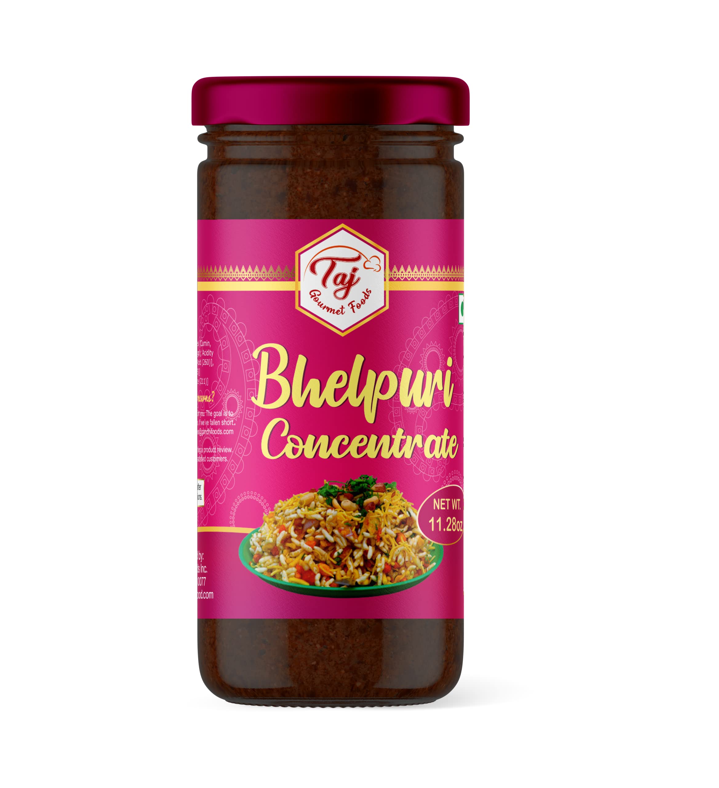 Sponsored Ad - TAJ Bhel Puri Concentrate | Bhelpuri Chutney| Net Weight: 11.2oz (320g)