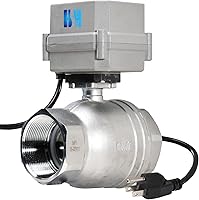 Vista 11 de 1/2" 3/4" 1" 110-230VAC Válvula de Bola Eléctrica Motorizada Normalmente Cerrada/Abierta CF8/Acero Inoxidable 304 Con Enchufe de EE. UU.
